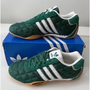 Adidas Adiracer Lo Green White Gum Quilted Suede Sneakers Women 6 Men 5 NWB